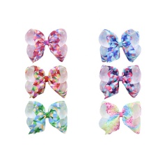 Bow hairpin 6 inch geometric pattern children kids hair accessories set metal diy hair clip for baby girl Bow hairpin 6 inch geometric pattern children kids hair accessories set metal diy hair clip for baby girl