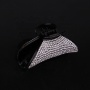 Wholesale Korean black plastic hair accessories jewelry full diamonds rhinestones large hair claw clips for women