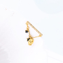 Custom fashion fantasy accessories DIY jewelry silver gold skull earrings Custom fashion fantasy accessories DIY jewelry silver gold skull earrings