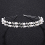 New design silver pearl women wedding round tiara crowns bridal headband New design silver pearl women wedding round tiara crowns bridal headband