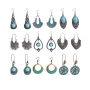 European and American Amazon explosion models bohemian turquoise earrings alloy ethnic retro hoop earrings European and American Amazon explosion models bohemian turquoise earrings alloy ethnic retro hoop earrings