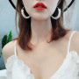 2020 Amazon hot sale Fashion Jewelry Women Girls Wedding Bridal Pearl Hoop Earrings 2020 Amazon hot sale Fashion Jewelry Women Girls Wedding Bridal Pearl Hoop Earrings