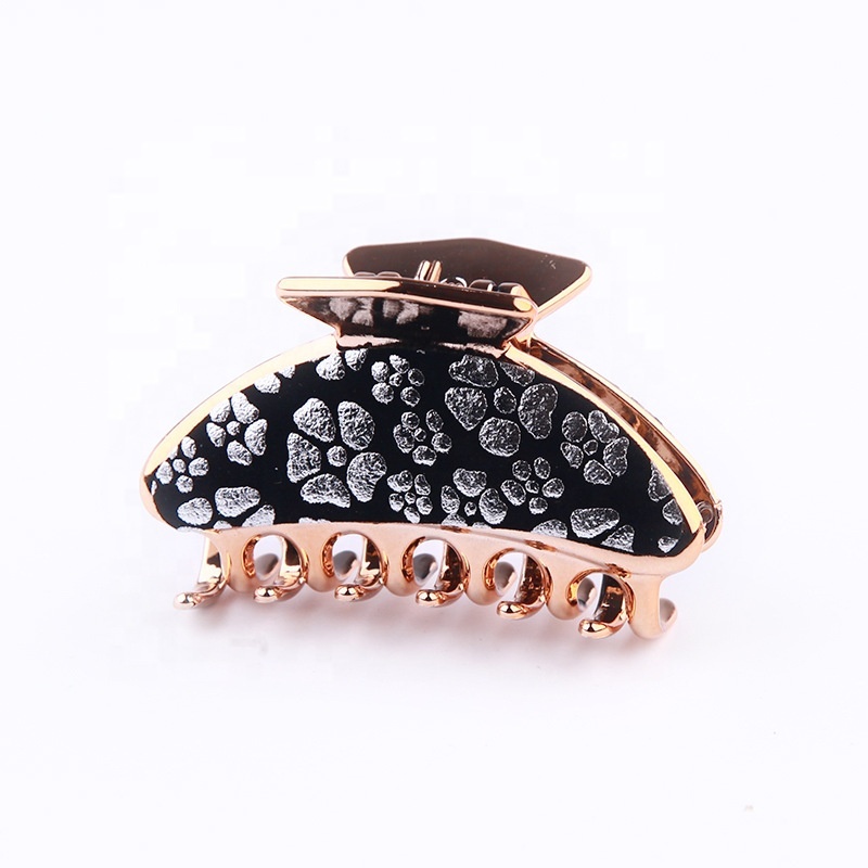 Japan and Korean simple hairpin flower adult  middle ladies hair accessories bath pan hair grab claw clips