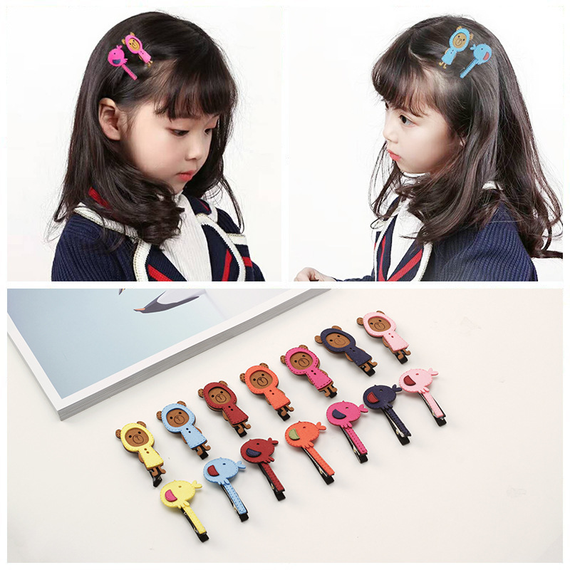 2020 Handmade Lovely Kids Multicolor Cartoon Animal Girls Hairpins Hair clips 2020 Handmade Lovely Kids Multicolor Cartoon Animal Girls Hairpins Hair clips
