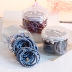 New women's hair ring set wholesale 24 pieces of bandage no metal hair bungee bands elastic hair ties