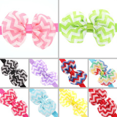 2020 Cute wave design multi color girls headband hairband for newborn baby hair accessories