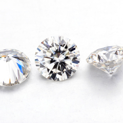 India raw 7mm DEF white color vvs loose rough moissanite pendant diamonds