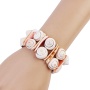 2020 new amazon ins fashion girls white handmade sea trumpet conch shell bracelets sea shell for women