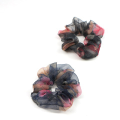 New Simples Fashion Hair Accessories Flower Elastic Large Laces Hair Scrunchies