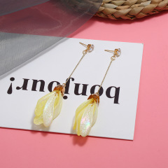 Temperament women zinc alloy rhinestone earring accessories dangle earrings