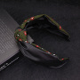 Women's Hair Accessories headband black Cross Knot rose flower hairband