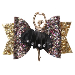 Ballet girl glitter children's princess accessories rhinestone costume side hair clip jewelry