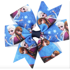 Halloween nude cosplay elsa costume baby knot bow hair clip hairband girls accessories