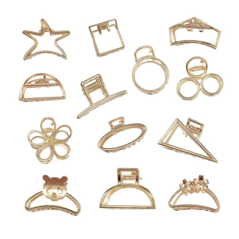 Fashion Women Hair Accessories Small Size Metal Geometric Simple Hair Claws Fashion Women Hair Accessories Small Size Metal Geometric Simple Hair Claws