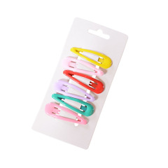 Fashion wholesale cute children muti color bb rainbow hair clips for girls
