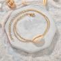 South american jewelry beach jewelry gold silver ankle bracelet shell anklet for women