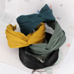 Women Hair Accessories custom elastic fabric Knot Hair Band Headband