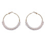 2020 Amazon hot sale Fashion Jewelry Women Girls Wedding Bridal Pearl Hoop Earrings 2020 Amazon hot sale Fashion Jewelry Women Girls Wedding Bridal Pearl Hoop Earrings