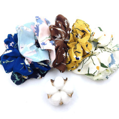 Custom Fashion 20pcs one pack Elastic Hair Band Wholesale Ladies Hair Ties Accessories Elastic chiffon Hair Scrunchies