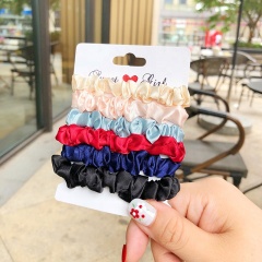 Wholesale Europe and the United States ins bulk hair accessories set elegant satin silk hair rope