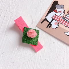 2020 summer korean irregular sequin fluorescent children kids hair clips for girls