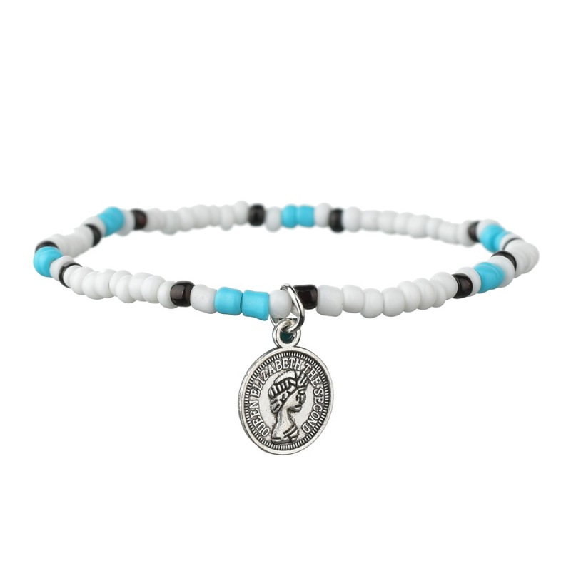 womens set two piece summer jewelry skull coin ankle bracelet shell anklet chains for women