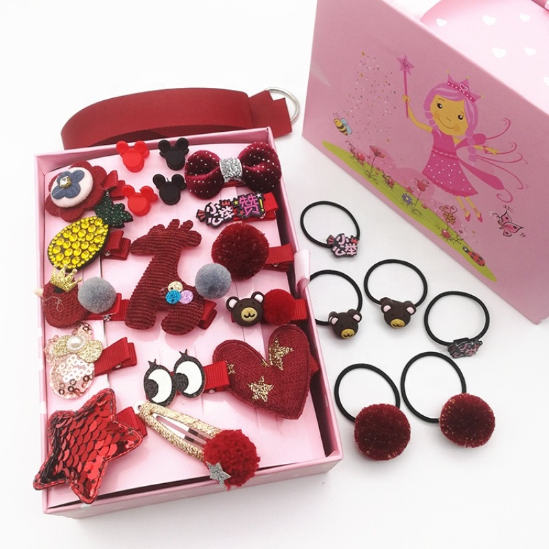 New korean kid headwear vintage clip crown baby girl head hair bands