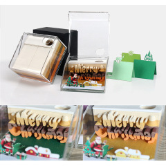 Custom gift cute Novelty design merry christmas Stick writing 3d memo pad sticky notes
