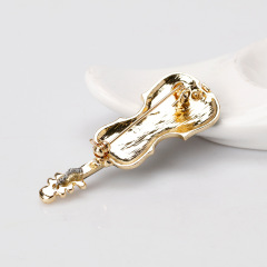 Fashion custom jewelry personality women girls or men metal violin brooches