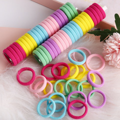 66pcs/pack Hot Sale Colorful Eco Friendly Custom Elastic Hair Tie for Women