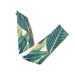 2020 new arrival custom women summer elastic printing banana leaf headbands for young girls