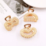 fashion bow heart shaped geometric metal hair claw for women fashion bow heart shaped geometric metal hair claw for women