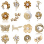 2020 new baroque Latest Fashion Flower Crystal Custom brooch Pearl Jewelry rhinestone brooch pins