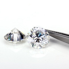 Wholesale white yellow black color moissanite round diamond raw loose moissanite
