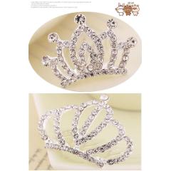 2020 ins fall winter couronne decor birthday metal litter mini small hair princess comb for girls