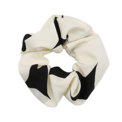 Fashion contrast color stitching temperament elastic hair ties for girls wash face