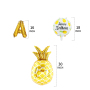 Summer Party Supply yellow pineapple Decoration balloons party decoration Summer Party Supply yellow pineapple Decoration balloons party decoration