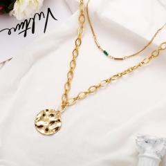 wholesale Amazon ins fashion gold 3 chain pearl multi layer choker necklace for women ladies girls