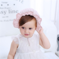 2-8 months baby princess hat newborn cotton hat ear protector elastic hat