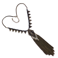 customized Amazon ins korean africa fashion statement bohemia boho handwork jewelry tassel necklace for women customized Amazon ins korean africa fashion statement bohemia boho handwork jewelry tassel necklace for women