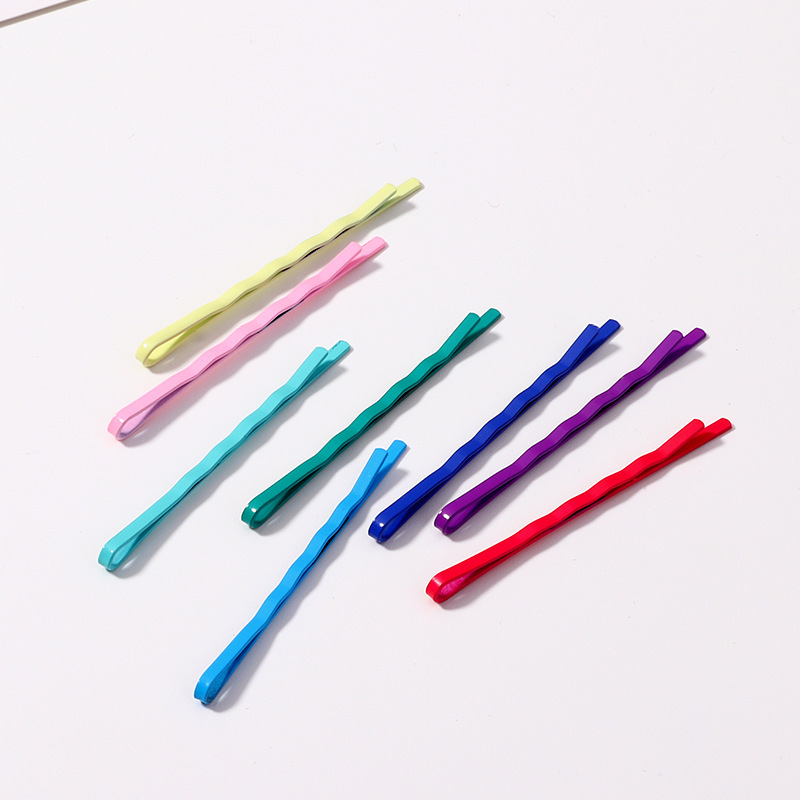 Mixed Color Hair Clips Barrette Simple Hairpin For Alloy Hair Accessories