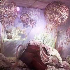Hot air balloons Iron flower stand wedding decoration/window display