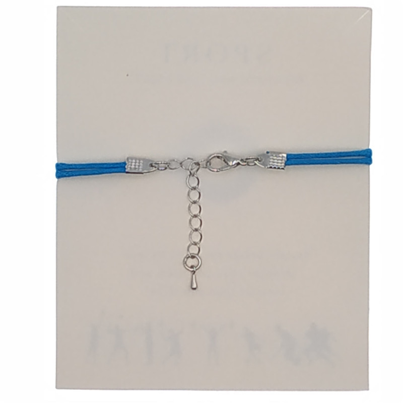 Amazon custom charm leather GYMNASTICS rope adjustment bracelet for women men's with blessing card
