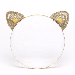 Cat ears kids sound proof dear ears headband safety baby earmuffs headband for baby girl