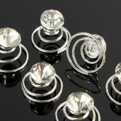 2019 Fashion vintage women show party pearl Twisted Crystal wedding bride hair spin pin 2019 Fashion vintage women show party pearl Twisted Crystal wedding bride hair spin pin