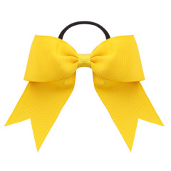 2020 hot sale colorful children girls women elastic fabric bow hair band hair ties