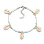 Boha jewelry beach jewelry ankle bracelet white shell bare foot jewelry anklets for women Boha jewelry beach jewelry ankle bracelet white shell bare foot jewelry anklets for women