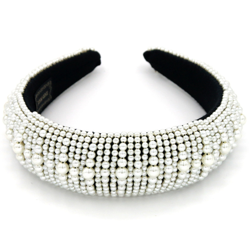 Wholesale vintage women Wedding Party Gift wide baroque pearl hairbands Wholesale vintage women Wedding Party Gift wide baroque pearl hairbands