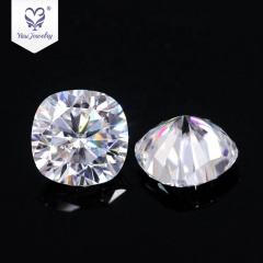 Top quality VVS 0.5ct pure white 5mm synthetic natural rough moissanite diamond