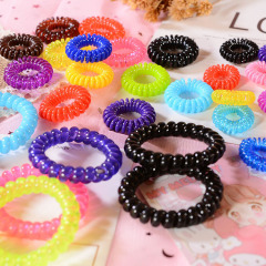 Hair Coil telephone wire hairband elastic hair band for Women Girls